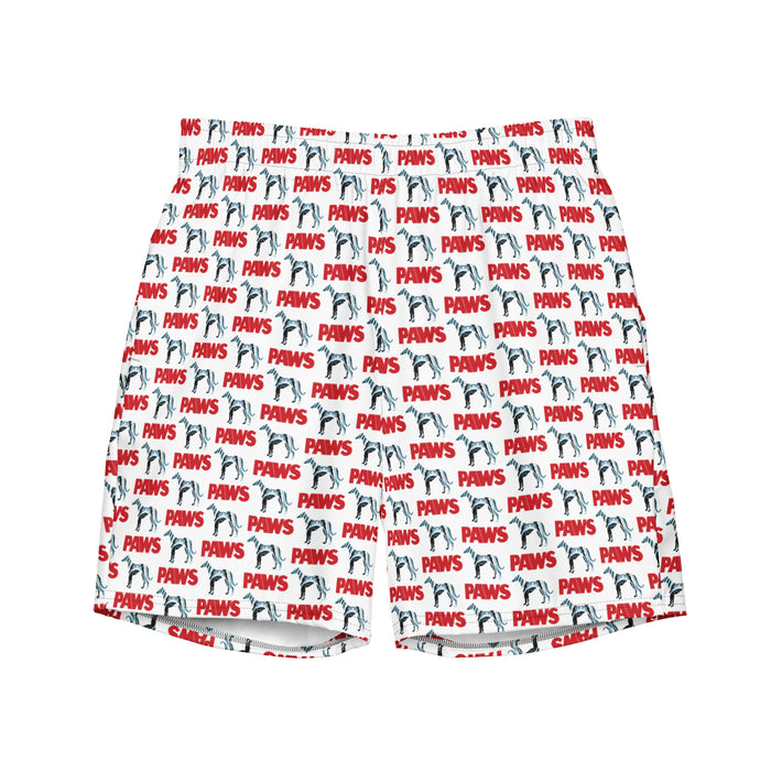 PAWS swim trunks