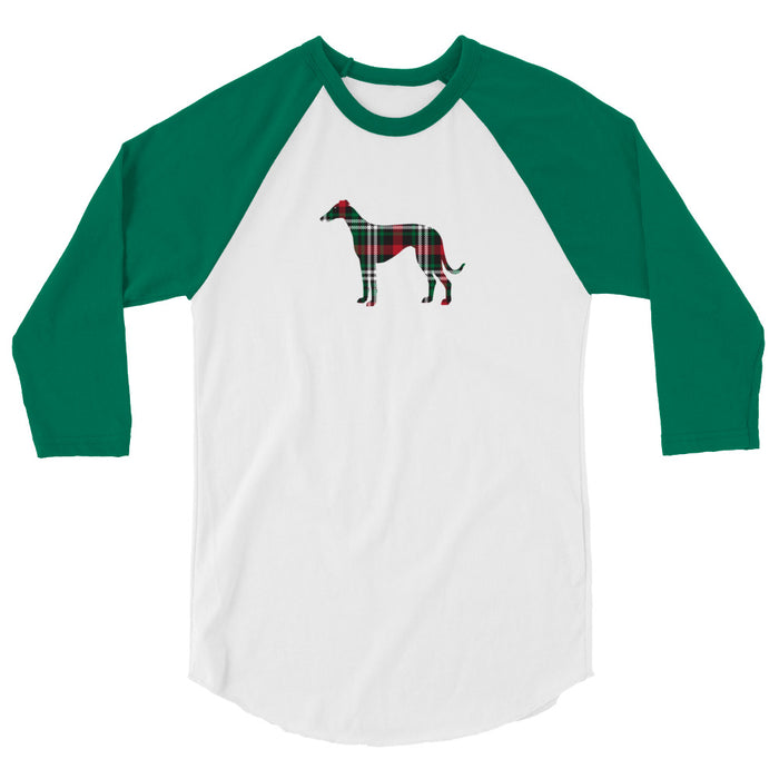 "Plaid Greyhound" 3/4 sleeve